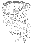 CABINET AND STIRRER Diagram and Parts List for KEHC379JBL4  KitchenAid Microwave Oven Combo