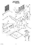 UNIT Diagram and Parts List for 6ER9GTKXKS00  Whirlpool Refrigerator