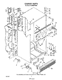 CABINET Diagram and Parts List for ET20GMXSW02  Whirlpool Refrigerator