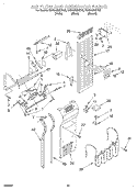 AIR FLOW AND RESERVOIR Diagram and Parts List for KSSS42MHT00  KitchenAid Refrigerator