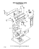 SECTION Diagram and Parts List for LE8650XWW0  Whirlpool Dryer