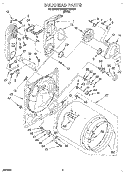 BULKHEAD Diagram and Parts List for KGYW777BWH0  KitchenAid Dryer