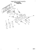 CONTROL PANEL Diagram and Parts List for FES310BQ1  Roper Range