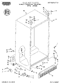 CABINET Diagram and Parts List for RS20AWXEW00  Roper Refrigerator