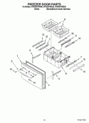 FREEZER DOOR PARTS Diagram and Parts List for KFIS25XVMS00  KitchenAid Refrigerator