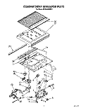 COMPARTMENT SEPARATOR Diagram and Parts List for RT20AKXWW01  Roper Refrigerator