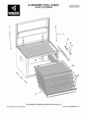 6-DRAWER TOOL CHEST Diagram and Parts List for GATC26P6WG00  Whirlpool Cabinet