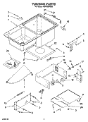 TUB/SINK PARTS Diagram and Parts List for KIDS42EPSS0  KitchenAid Dishwasher