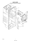 LINER Diagram and Parts List for ET18JMYSF07  Whirlpool Refrigerator