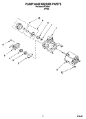 PUMP AND MOTOR PARTS Diagram and Parts List for IPC25054  Inglis Dishwasher