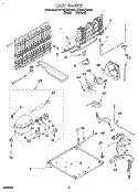 UNIT, LIT/OPTIONAL Diagram and Parts List for ET18TKXDW01  Whirlpool Refrigerator