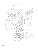 OVEN DOOR Diagram and Parts List for 1453W0A  Roper Range