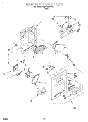 Part Location Diagram of 2197645W Whirlpool COVER-FRNT
