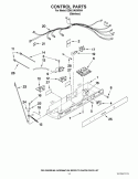 CONTROL PARTS Diagram and Parts List for ED5LVAXWS04  Whirlpool Refrigerator