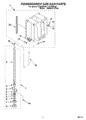 POWERSCREW AND RAM Diagram and Parts List for TU800SPKQ0  Whirlpool Trash Compactor