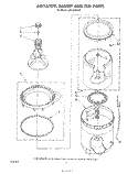 AGITATOR, BASKET AND TUB Diagram and Parts List for LA6150XSW0  Whirlpool Washer