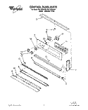 CONTROL PANEL, LIT/OPTIONAL Diagram and Parts List for RB170PXYQ3  Whirlpool Wall Oven