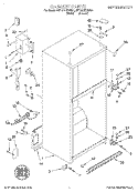 CABINET Diagram and Parts List for 6ET19DKXDW01  Whirlpool Refrigerator