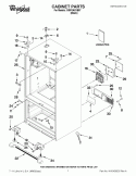 CABINET PARTS Diagram and Parts List for GI0FSAXVB07  Whirlpool Refrigerator