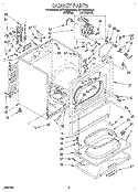 SECTION Diagram and Parts List for KEYE665BAL0  KitchenAid Dryer