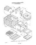 INTERNAL OVEN Diagram and Parts List for SF365BEPW3  Whirlpool Range