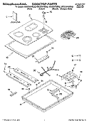 COOKTOP PARTS, OPTIONAL PARTS Diagram and Parts List for KECC507KBL02  KitchenAid Cooktop