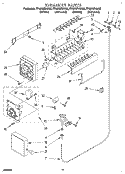ICEMAKER, LIT/OPTIONAL Diagram and Parts List for ET18NMXAN02  Whirlpool Refrigerator