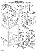 LINER PARTS Diagram and Parts List for KTRC22KMBT05  KitchenAid Refrigerator