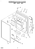 REFRIGERATOR DOOR Diagram and Parts List for ET21DKXDN03  Whirlpool Refrigerator
