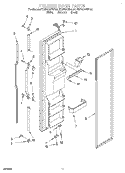 FREEZER DOOR Diagram and Parts List for KSUP27QDBL00  KitchenAid Refrigerator