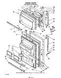 Part Location Diagram of 940651 Whirlpool Panel, Interior