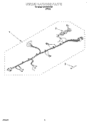 WIRING HARNESS Diagram and Parts List for CAWC529JQ0  Crosley Washer
