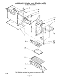 AUXILIARY OVEN AND DOOR , LITERATURE Diagram and Parts List for RF4900XLW2  Whirlpool Range