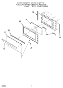 MICROWAVE DOOR PARTS, MISCELLANEOUS PARTS Diagram and Parts List for YKEMS307GW2  KitchenAid Microwave Oven Combo