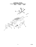 CONTROL Diagram and Parts List for KSFS25FKWH01  KitchenAid Refrigerator