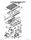 COMPARTMENT SEPARATOR Diagram and Parts List for ET25RKXYW00  Whirlpool Refrigerator