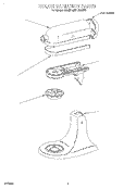 COLOR VARIATION Diagram and Parts List for KSM103WH  KitchenAid Mixer