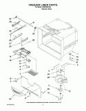 FREEZER LINER PARTS Diagram and Parts List for G25EFSB23S4  Whirlpool Refrigerator
