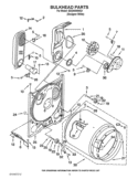 BULKHEAD PARTS Diagram and Parts List for EGD4400WQ1  Estate Dryer