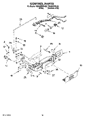 CONTROL PARTS Diagram and Parts List for 7GS2SHEXPQ02  Whirlpool Refrigerator