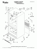 CABINET PARTS Diagram and Parts List for GX2FHDXVY06  Whirlpool Refrigerator