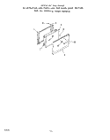 OVEN DOOR Diagram and Parts List for 1423^2A  Whirlpool Range