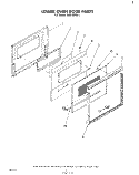 LOWER OVEN DOOR , LITERATURE AND OPTIONAL Diagram and Parts List for RS610PXK1  Whirlpool Range