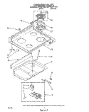 COOKTOP Diagram and Parts List for RF395PXXW0  Whirlpool Range