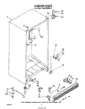 CABINET Diagram and Parts List for EV20VSXKW2  Whirlpool Freezer