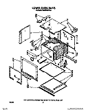 LOWER OVEN Diagram and Parts List for KEBS246WBL0  KitchenAid Wall Oven
