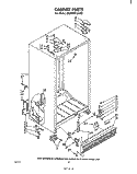 CABINET Diagram and Parts List for ED25SM1LWR0  Whirlpool Refrigerator