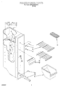 FREEZER LINER Diagram and Parts List for 6ED20TKXDW01  Whirlpool Refrigerator