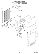 AIR FLOW PARTS Diagram and Parts List for KSRX22FSST03  KitchenAid Refrigerator