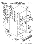 CABINET Diagram and Parts List for ET20ZKXYG01  Whirlpool Refrigerator